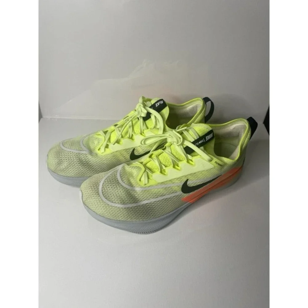 Nike Mens Zoom Fly 4 CT2392-700 Yellow Running‎ Shoes Sneakers Size 9.5
